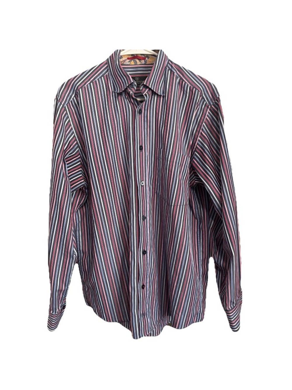 Bugatchi Shirt Mens M 100% Cotton  Button Front